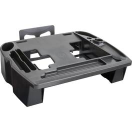 Compucessory - Telephone Stand/Organizer 5" x 11.50" x 9.50" Desktop Non skid Base Cable Management Plastic - Black