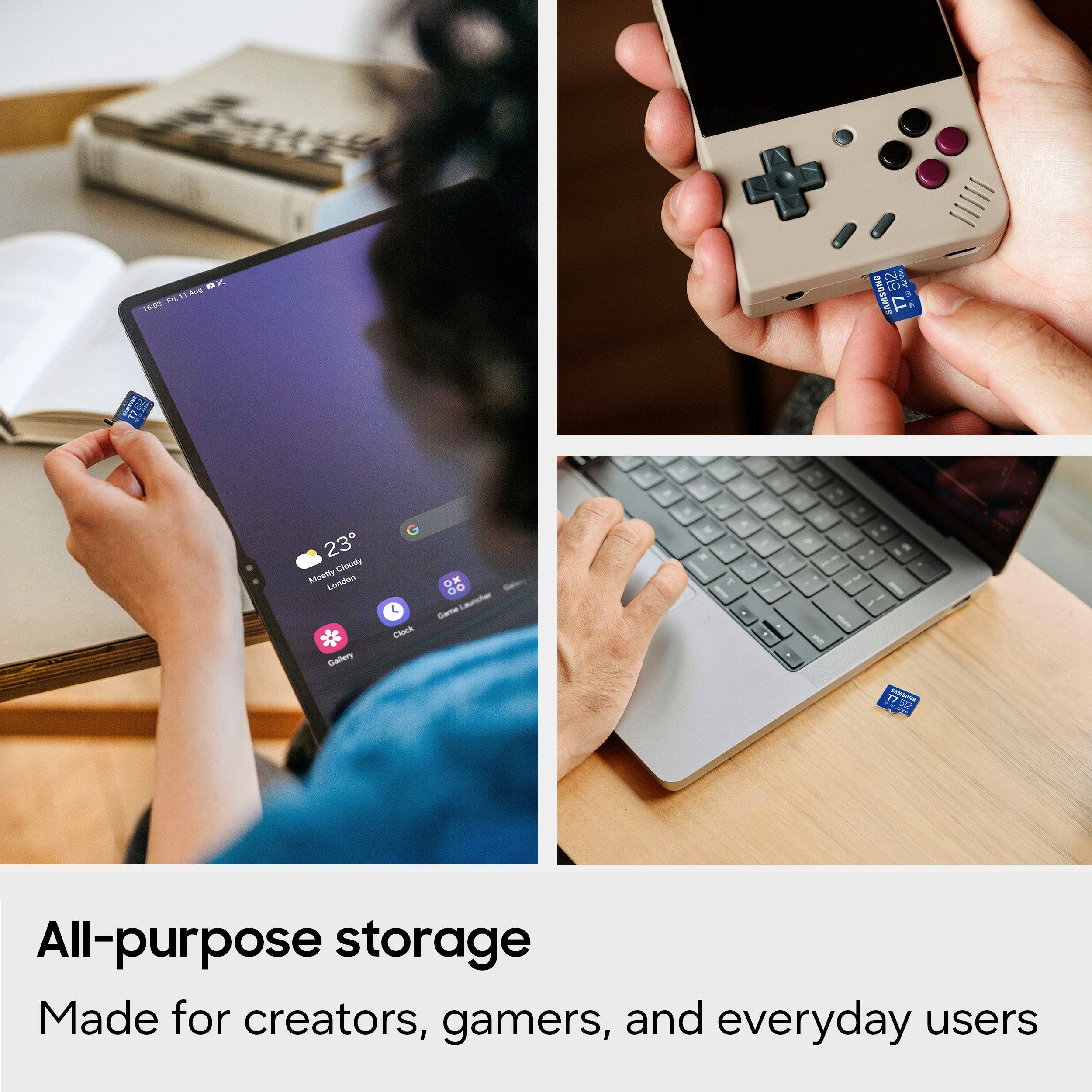 A - 1 / T7512 512 NI JAMSONG T7 P I RT 23 Dhoude Monty Loodoo Caltery Chick - L Sere . . 1 4 - - I 17 - 542

All-purpose storage
Made for creators, gamers, and everyday users