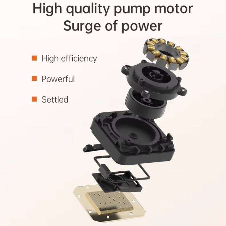High quality pump motor  
Surge of power  

- High efficiency  
- Powerful  
- Settled