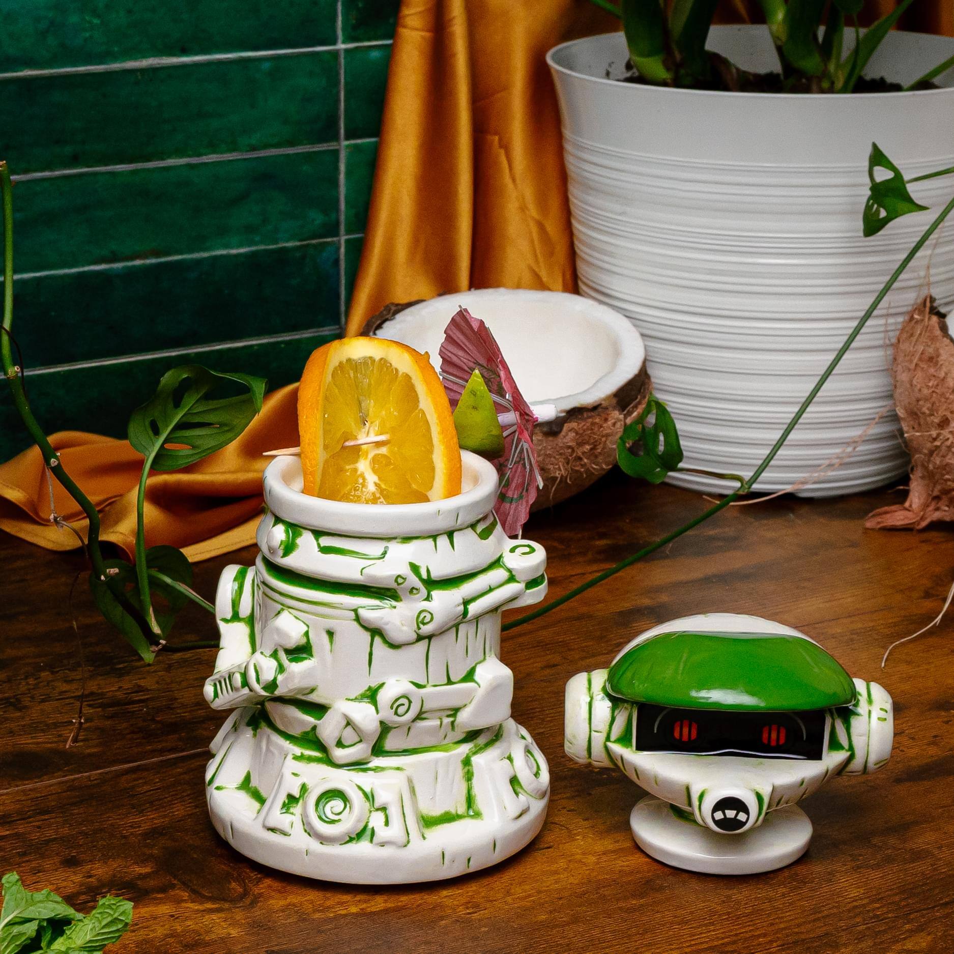 Alt View 3. Star Wars - Geeki Tikis Star Wars: The Book Of Boba Fett R-3X Ceramic Mug | Holds 15 Ounces - Green.