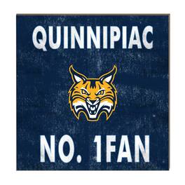 Jardine - Quinnipiac Bobcats 10" x 10" #1 Fan Plaque - Navy