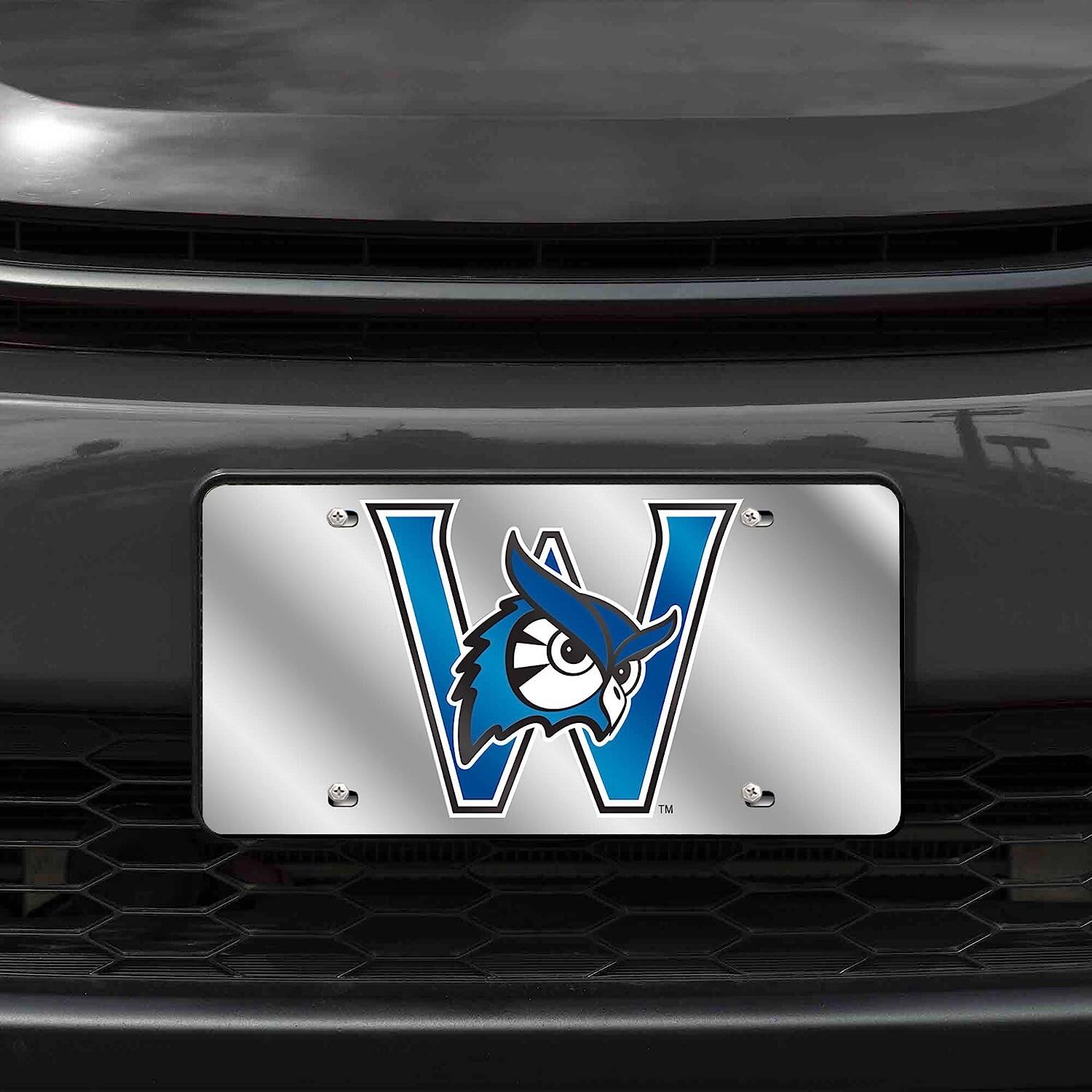 Alt View 1. Rico Industries - Westfield State Owls Acrylic License Plate Laser Tag - Multi.