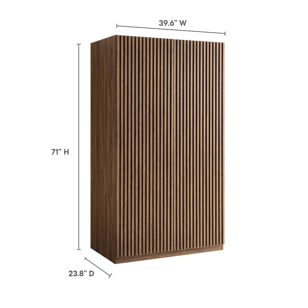 39.6" W x 71" H x 23.8" D