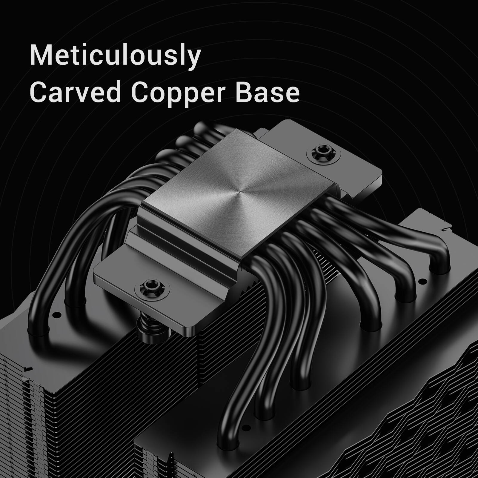 Meticulously Carved Copper Base