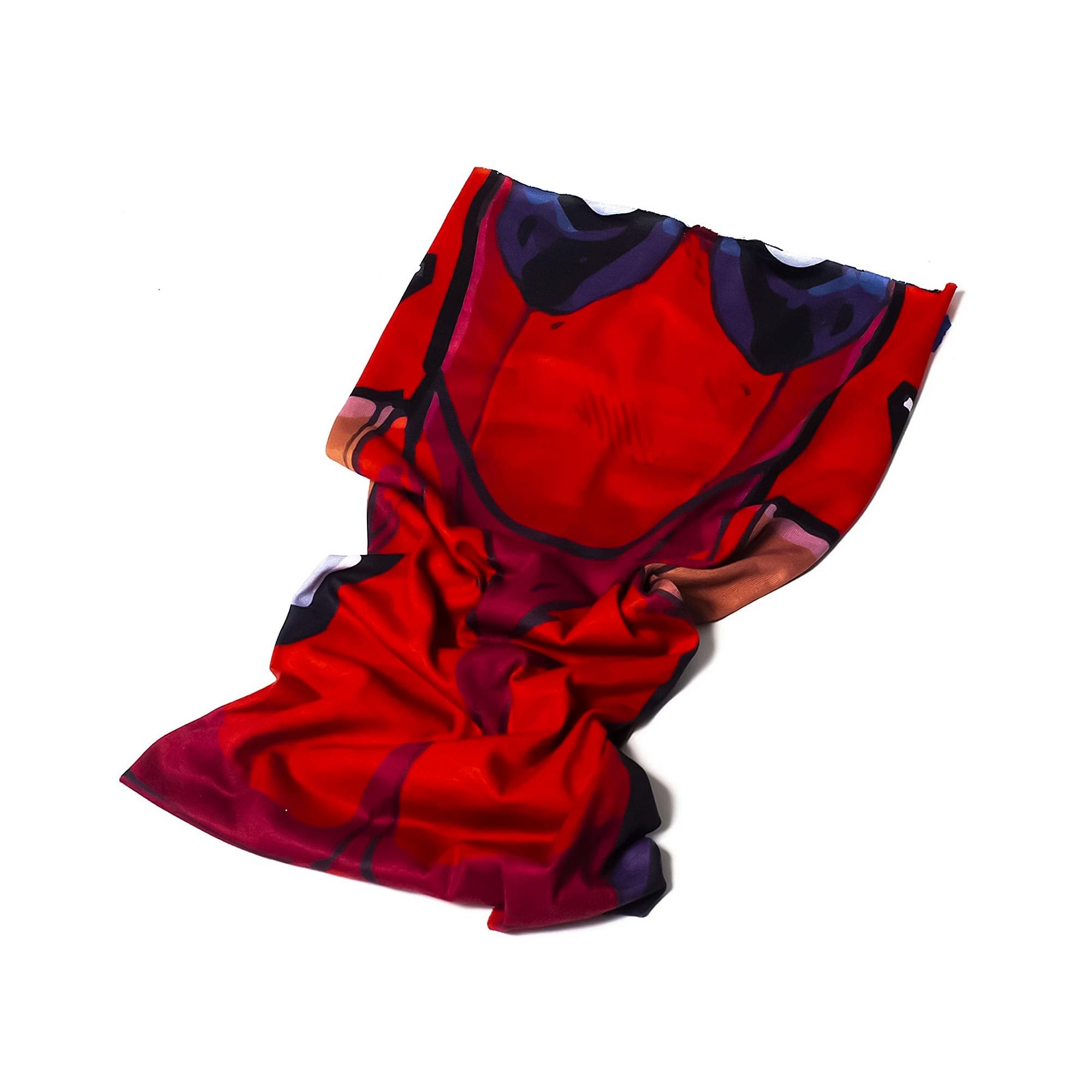 Alt View 1. Concept One - Marvel Deadpool Neck Gaiter | One Size - Red.