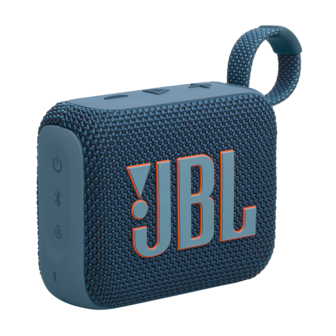 Front. JBL - Go 4 Portable Bluetooth Speaker - 2024 - Blue.