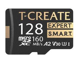 Team Group - TEAMGROUP 128GB T-Create Expert microSDXC UHS-I U3 V30 4K Card with Adapter (160MB/s, S.M.A.R.T Monitored)