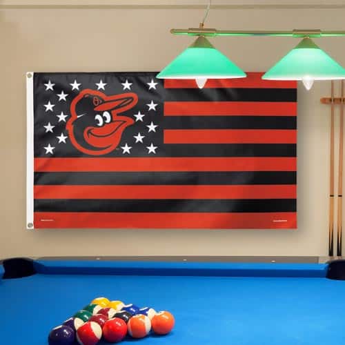 WinCraft - Baltimore Orioles Deluxe Stars & Stripes 3' x 5' Flag - Multicolor