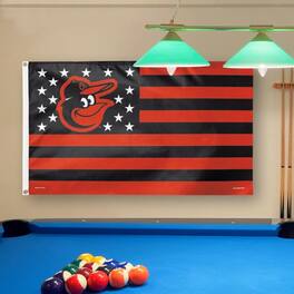 WinCraft - Baltimore Orioles Deluxe Stars & Stripes 3' x 5' Flag - Multicolor