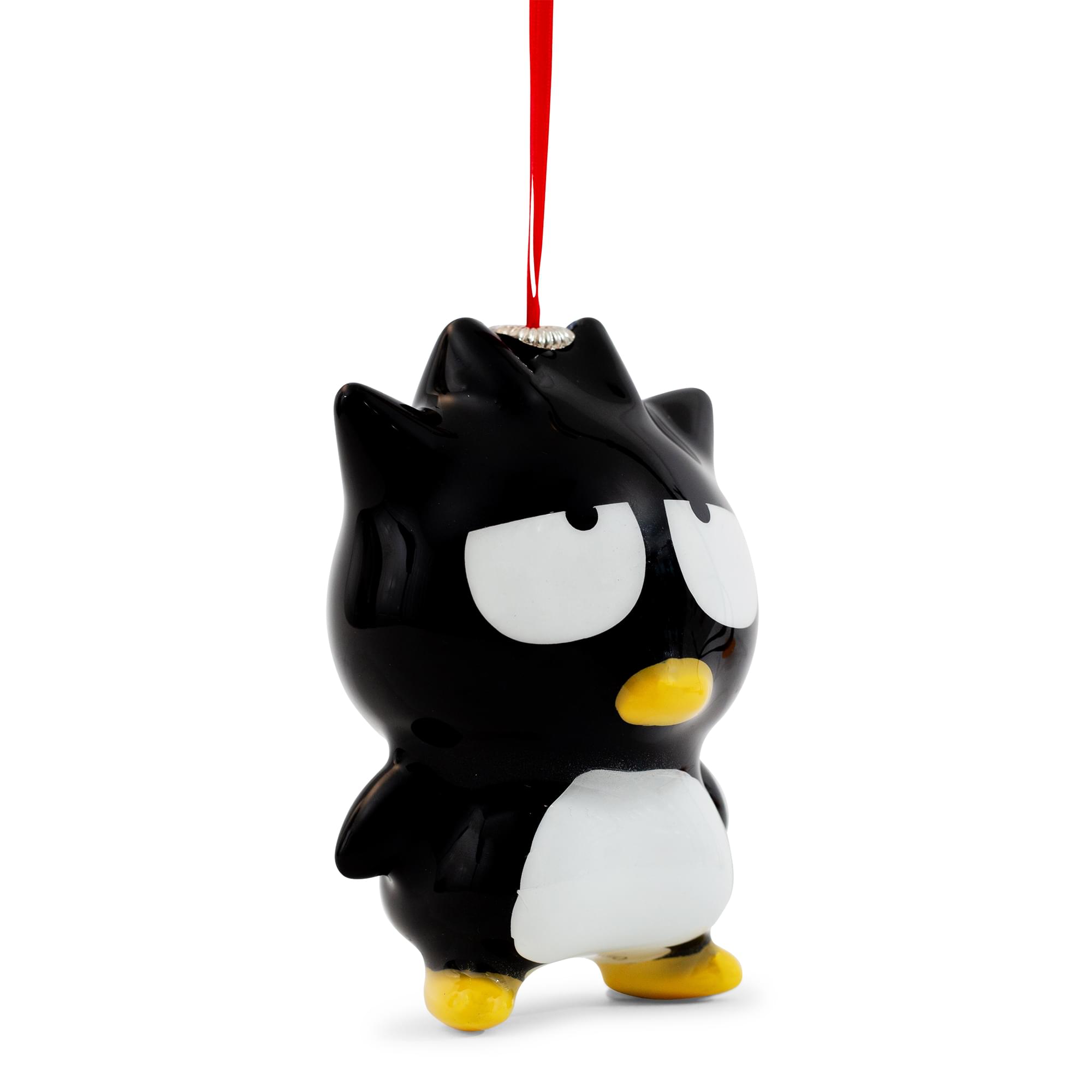 Alt View 1. Surreal Entertainment - Sanrio Badtz-Maru 4-Inch Shatterproof Decoupage Ornament - Black.