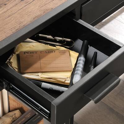 Forest'nSky Industrial L Shaped Desk with 2 Drawers and Shelves Forest'nSky Industrial L Shaped Desk with 2 Drawers and Shelves