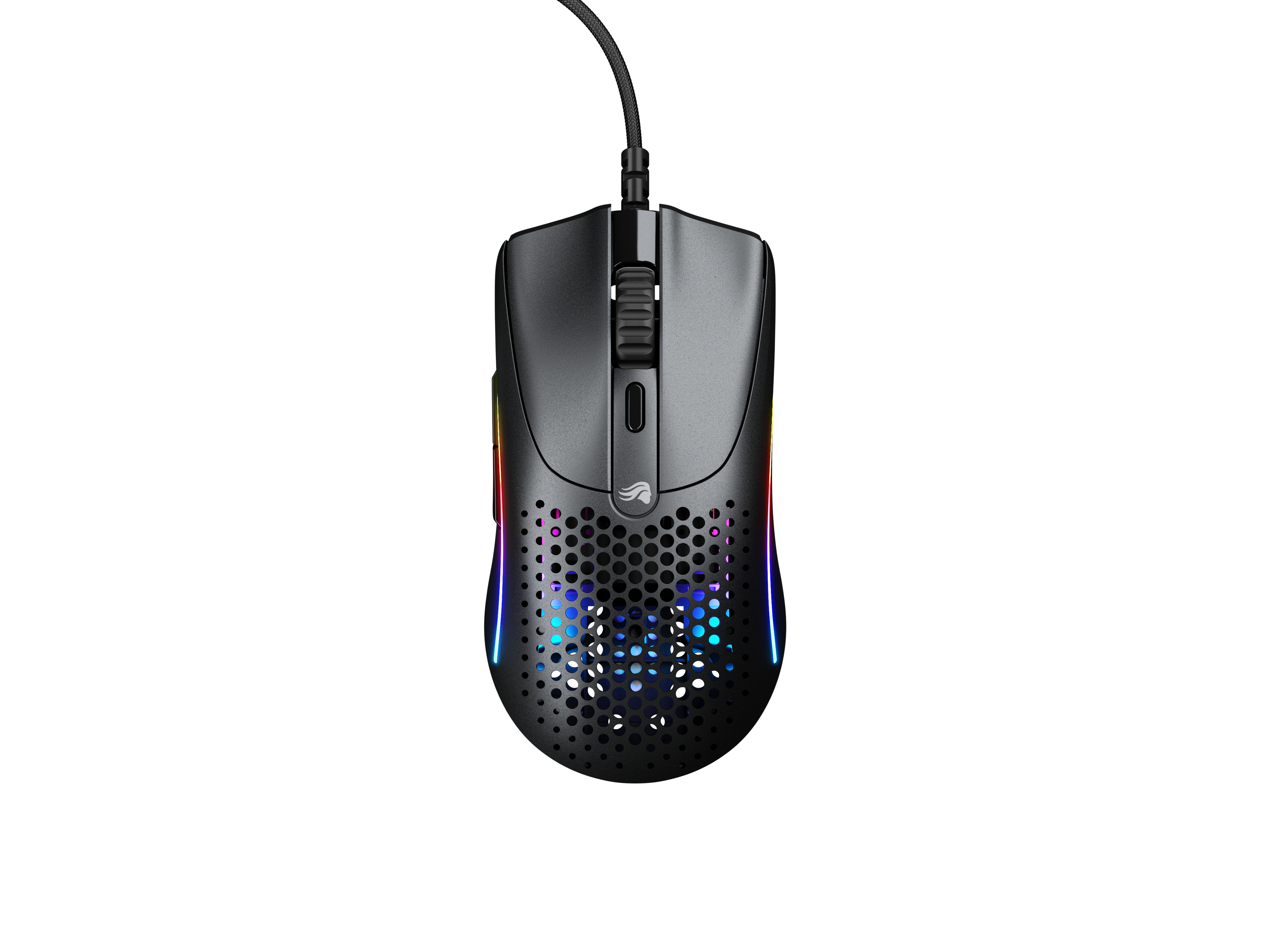 Front. Glorious - O 2 Mini Wired Optical Gaming Mouse - Matte Black.