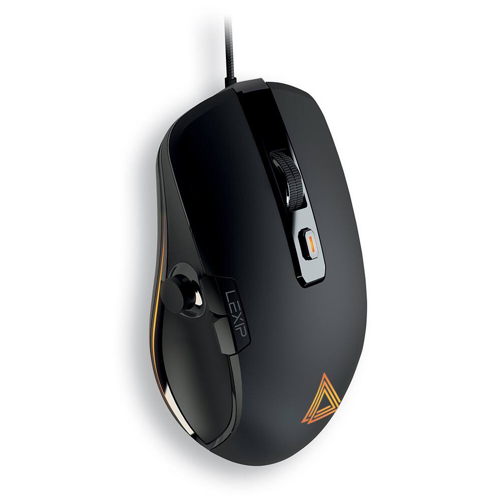 Alt View 1. Lexip - Lexip NP93 Ergonomic Optical Gaming Mouse - Black.