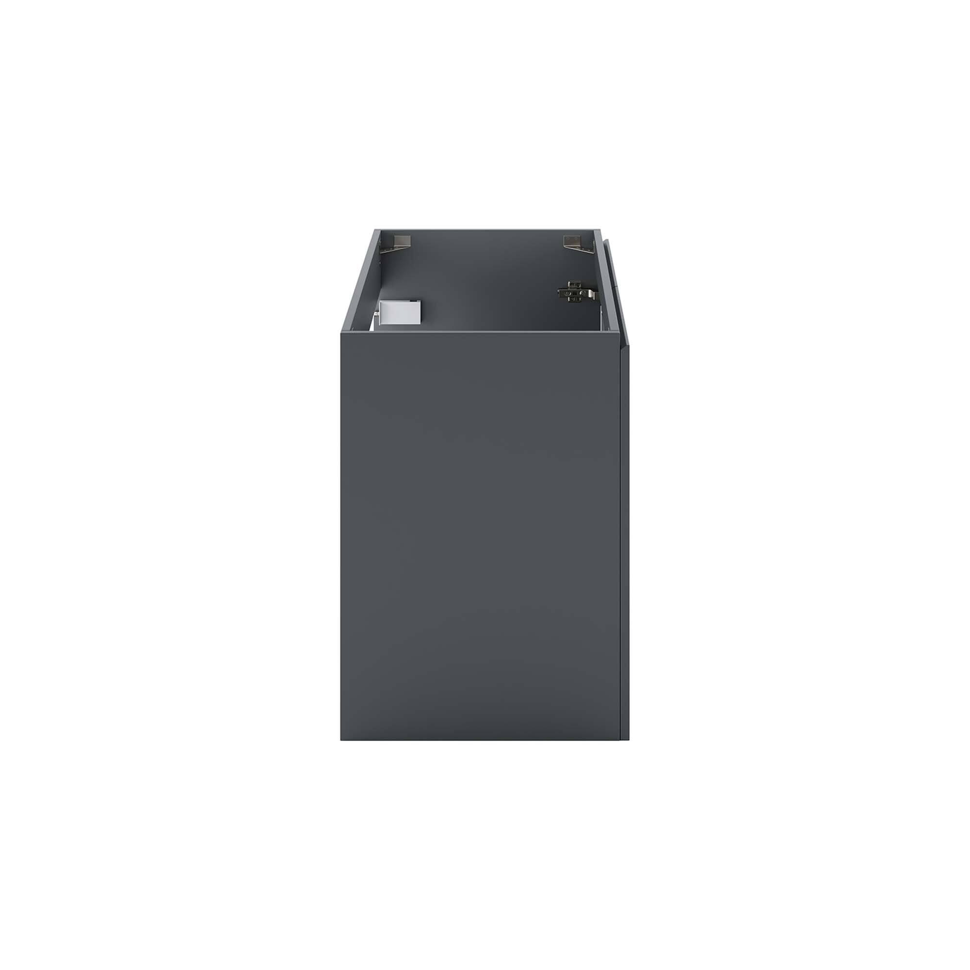 Alt View 1. Modway - Bryn Wall-Mount Bathroom Cabinet Basin Not Included - Gray.