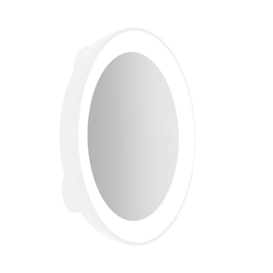 Zadro - LED Lighted Compact Mirror with 10X Magnification & Suction Cups - White