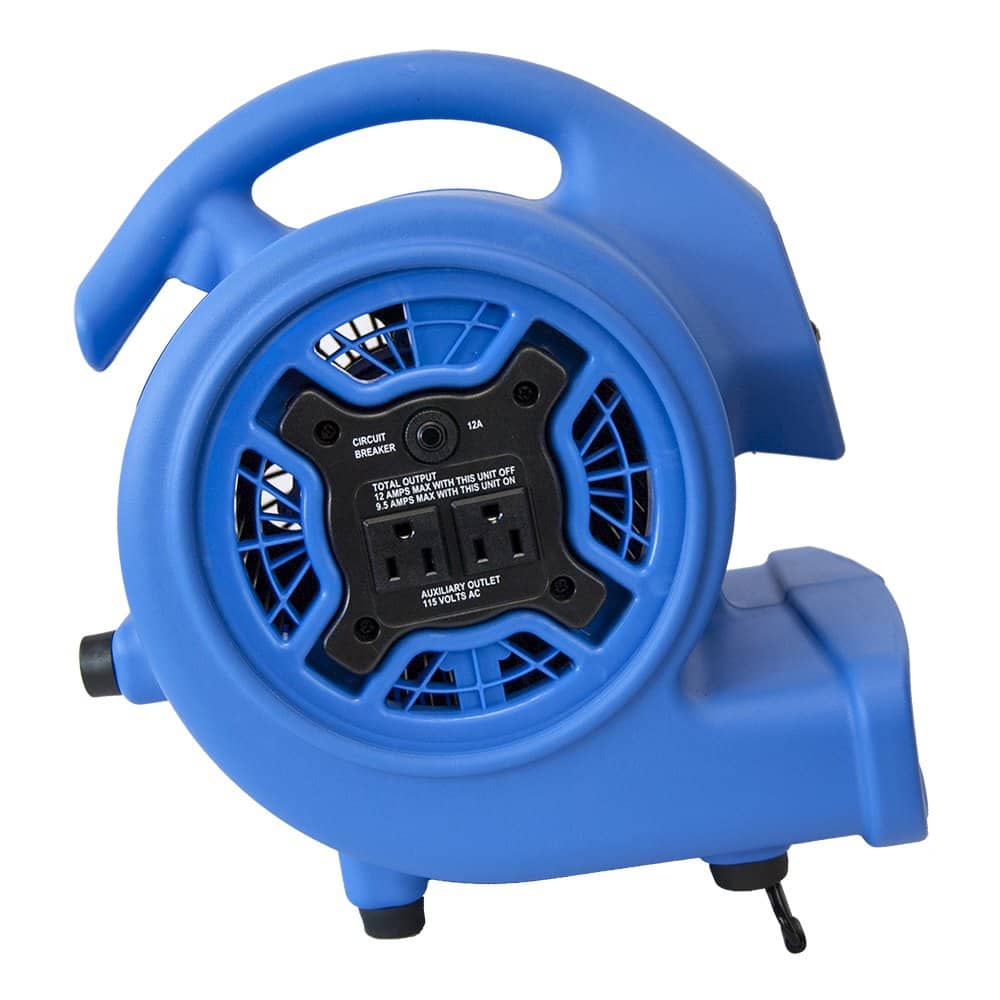 XPOWER - 1/5 HP 800 CFM Multi-Purpose Mini Mighty Air Mover, Utility Fan, Dryer, Blower - Yellow