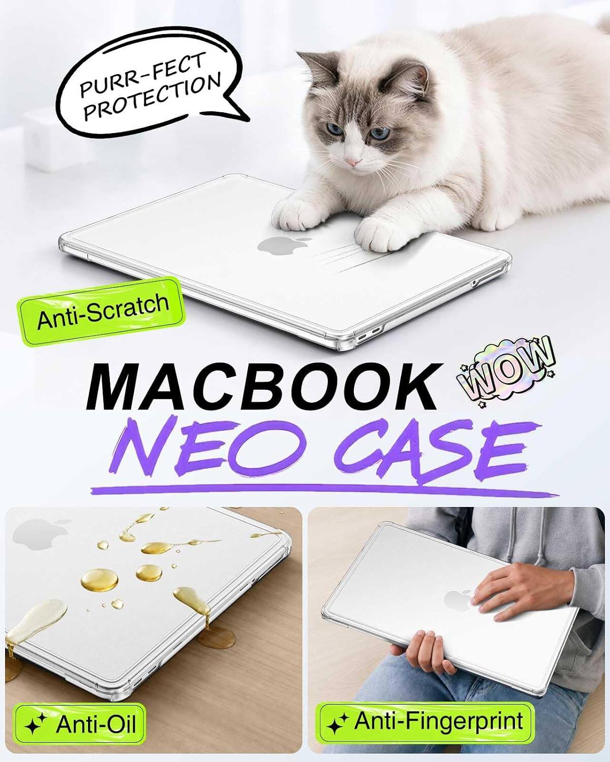 PROTECTION Anti-Scratch MACBOOK NEO CASE Anti-Oil Anti-Fingerprint
