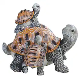 FC Design - 7"H Turtle Family Figurine Statue Office Desk Tabletop Home Decor Gift - Multi-Color