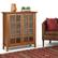 Left. Simpli Home - Acadian Medium Storage Cabinet - Light Golden Brown.