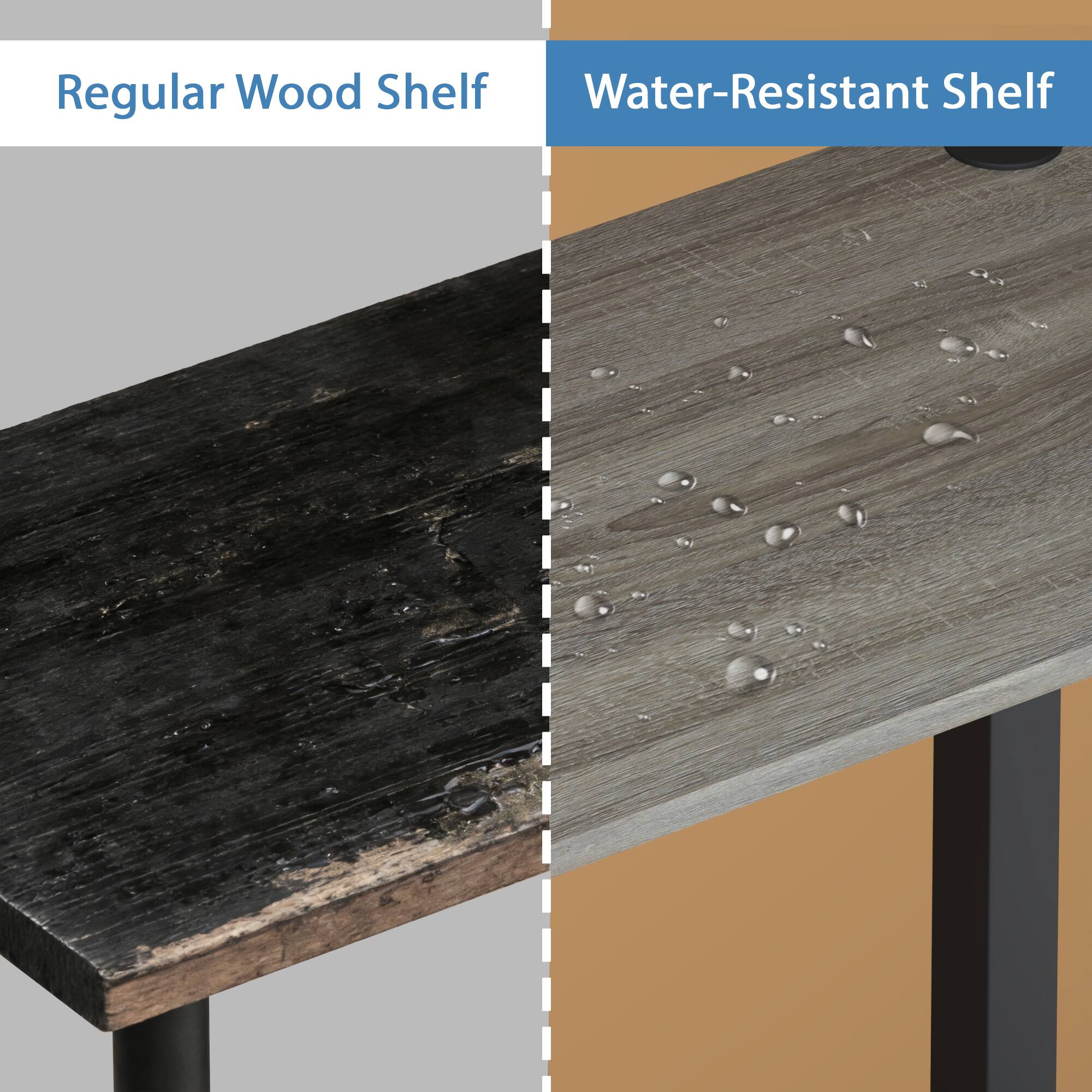 Regular Wood Shelf  
Water-Resistant Shelf