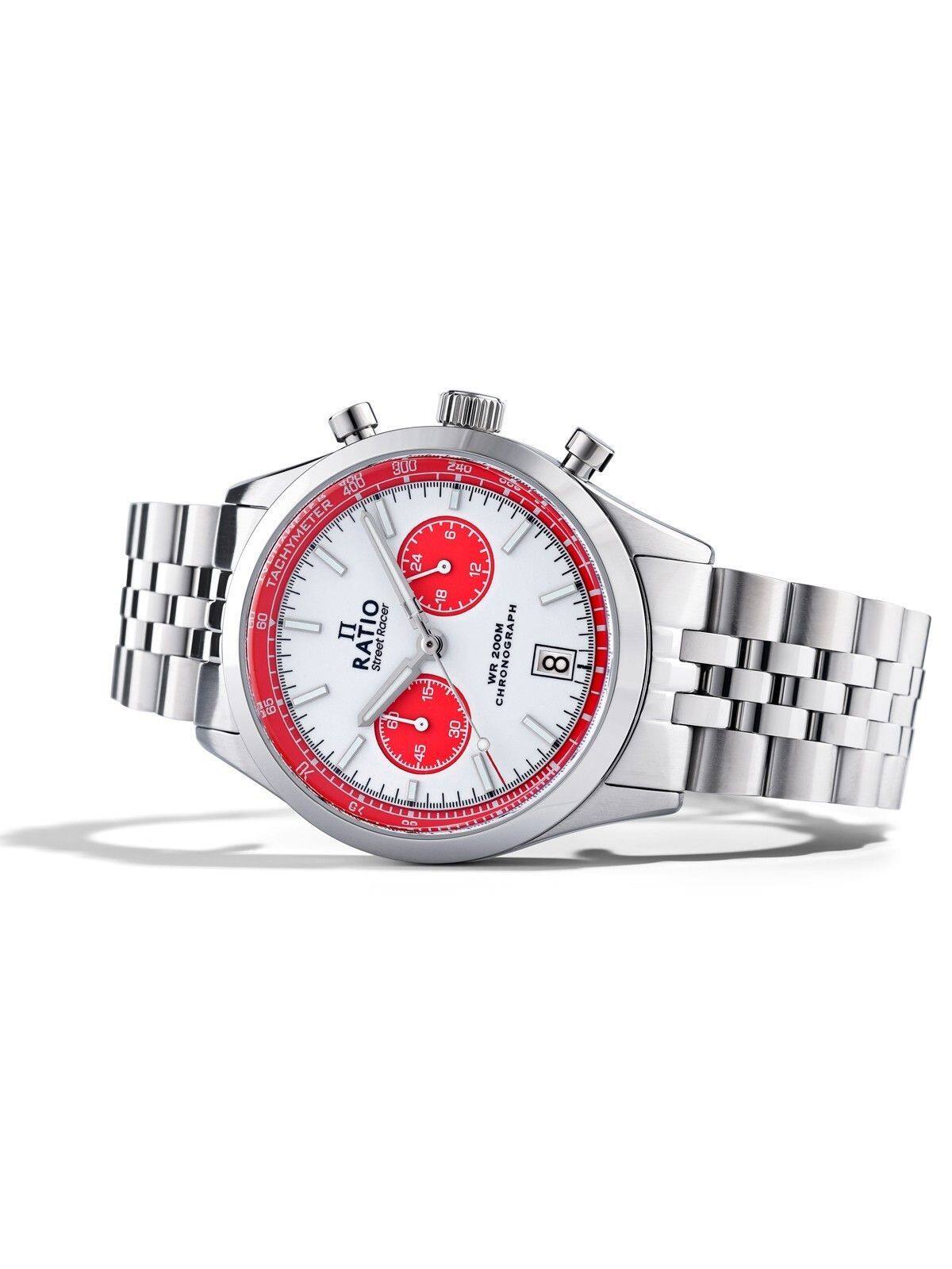 300 240 488 - 1 6 TACHYMETER 24 12 18 09 Racer PH RATIO 200M Street CHRONOGRAPH 8 WR 15 E 30 45 Y cm