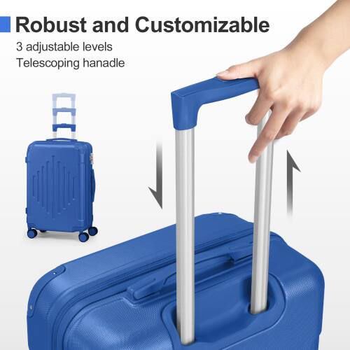 Winado Carry on Luggage Set 12+16+20+24+28 inch 5 in 1 5 Piece ABS