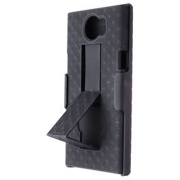 Verizon - Shell and Holster Combo with Kickstand for the Blackberry Priv - Black