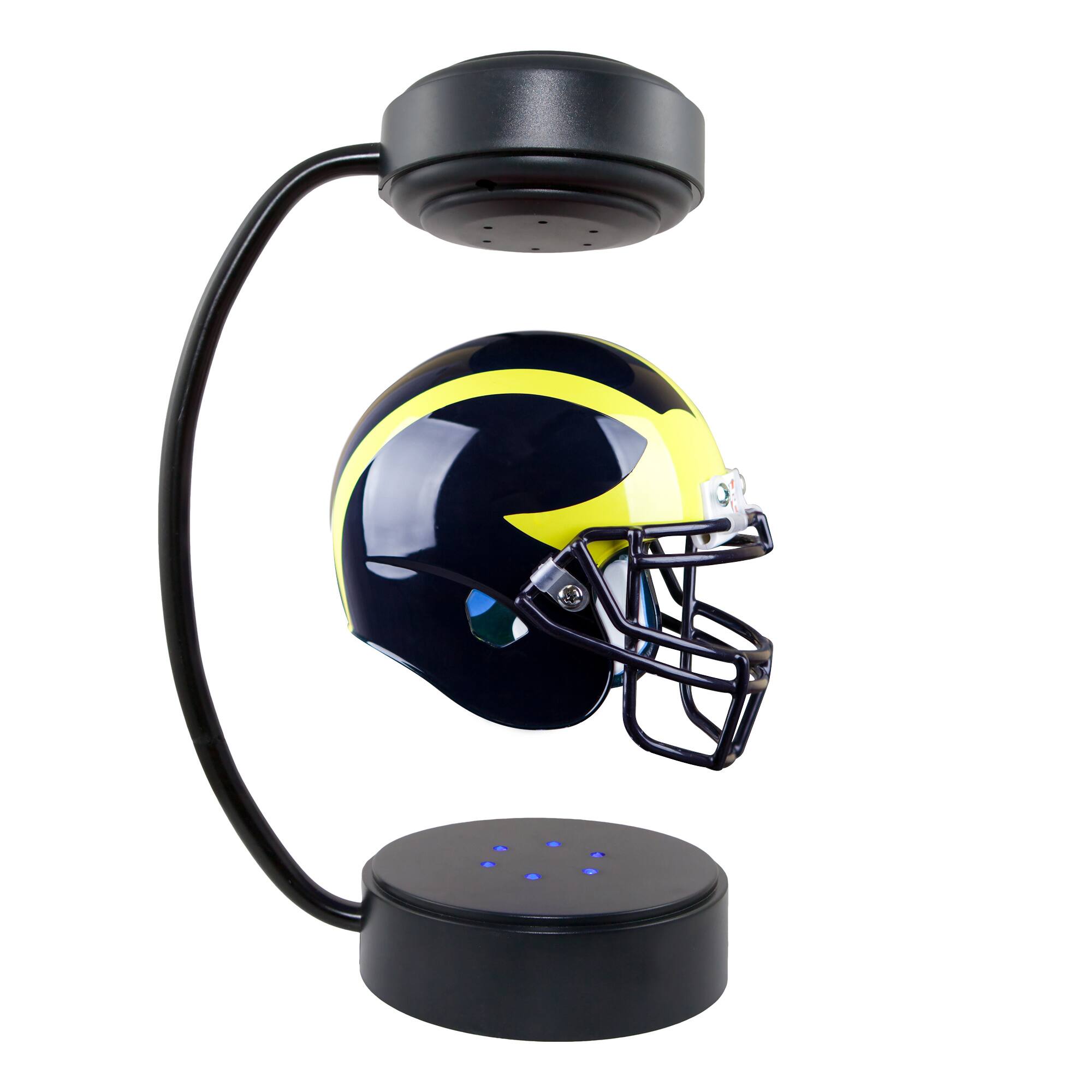 Alt View 3. Pegasus - Michigan Wolverines Hover Team Helmet - Navy.