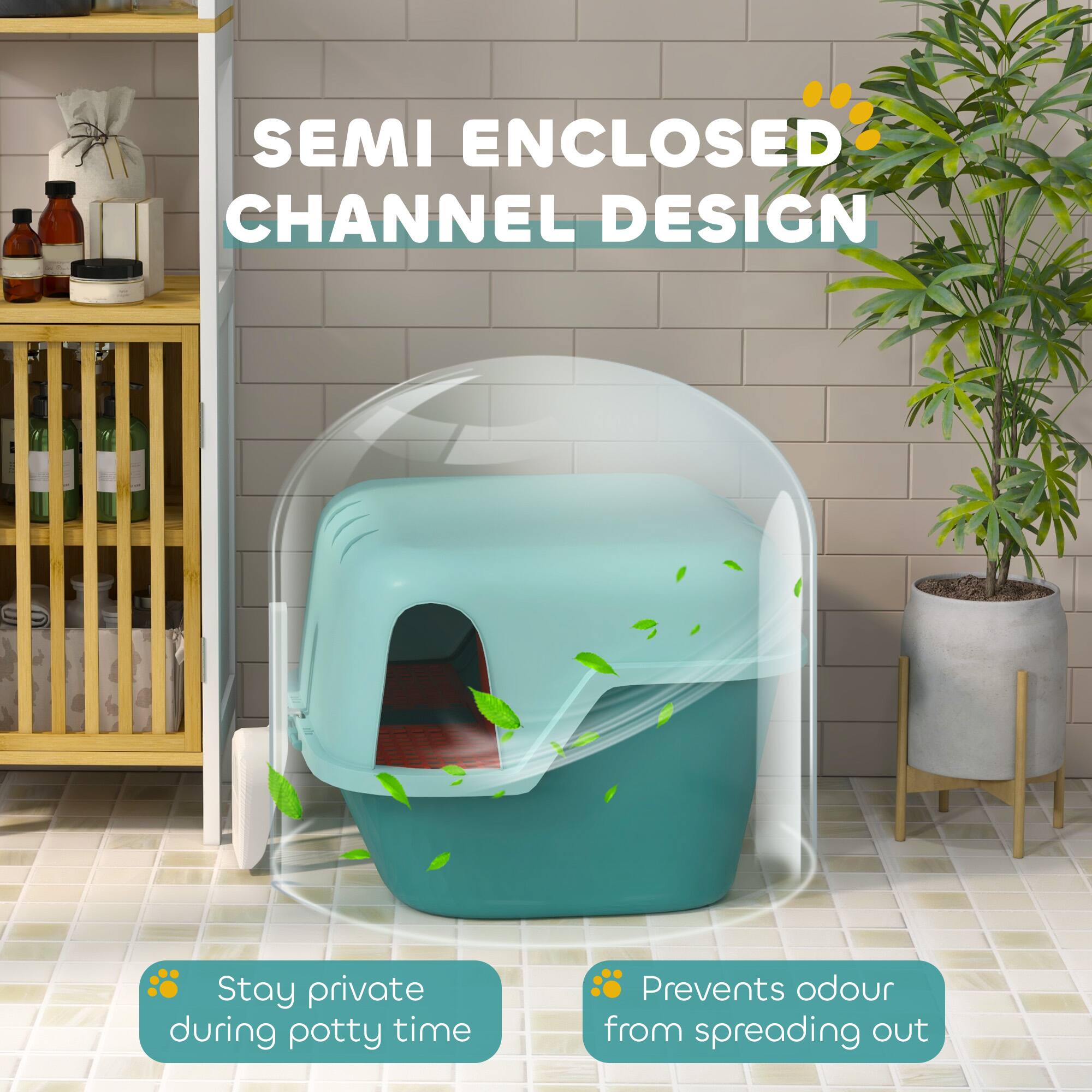 SEMI ENCLOSED CHANNEL DESIGN

Stay private during potty time

Prevents odour from spreading out