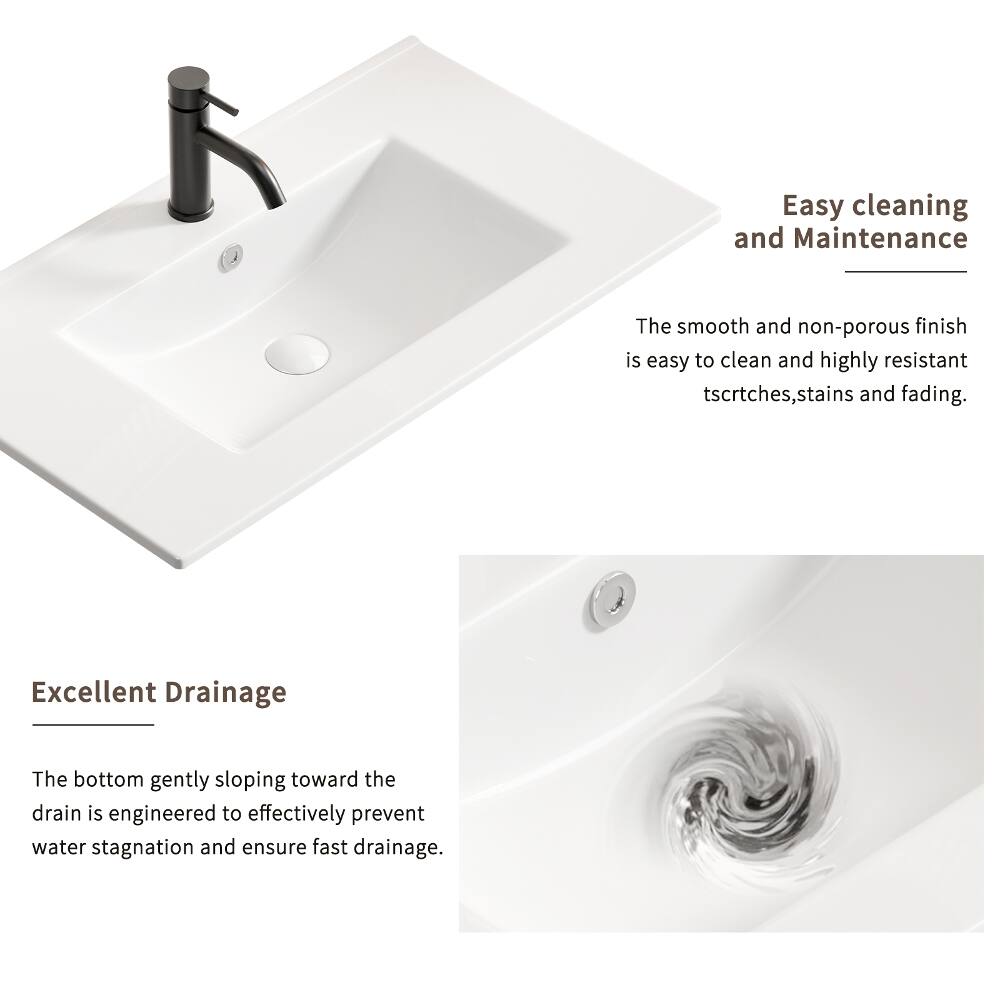 Easy cleaning and Maintenance

The smooth and non-porous finish is easy to clean and highly resistant to scratches, stains, and fading.

Excellent Drainage

The bottom gently sloping toward the drain is engineered to effectively prevent water stagnation and ensure fast drainage.