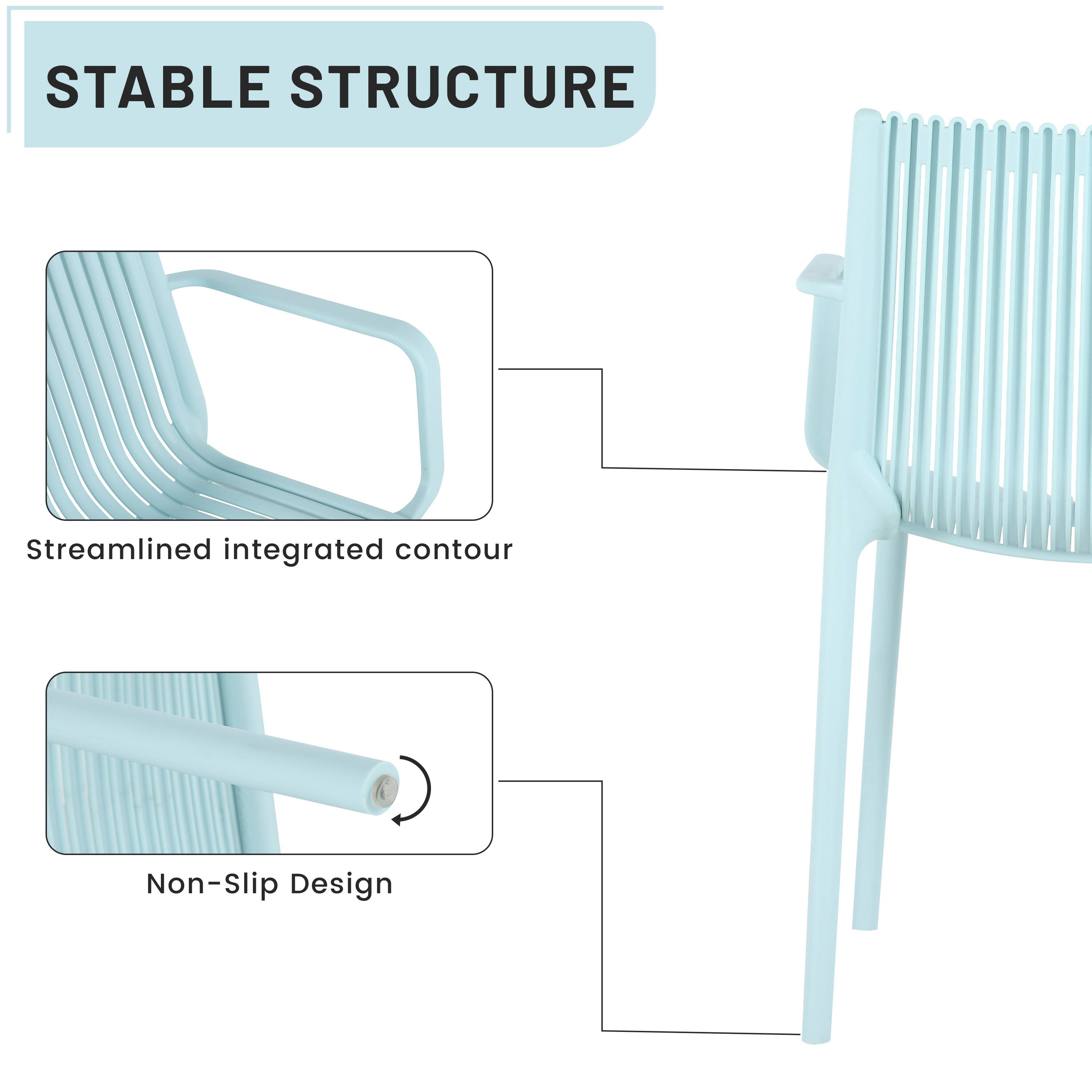 STABLE STRUCTURE  
Streamlined integrated contour  
Non-Slip Design