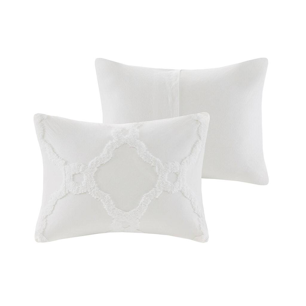 Alt View 3. Gracie Mills - Gracie Mills Enrique Geometric Chenille Comforter Set - Off-White.