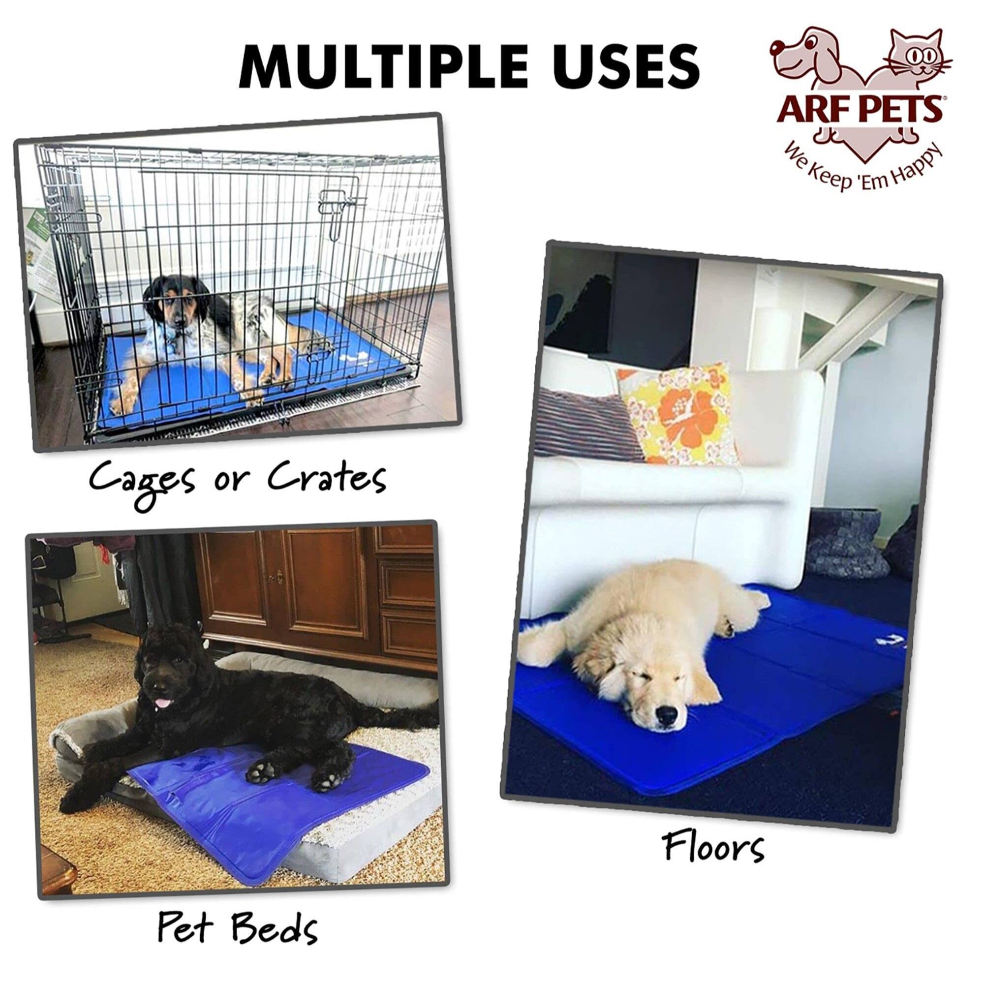 MULTIPLE USES ARF PETS We Keep 'Em Happy Cages or Crates Pet Beds Floors