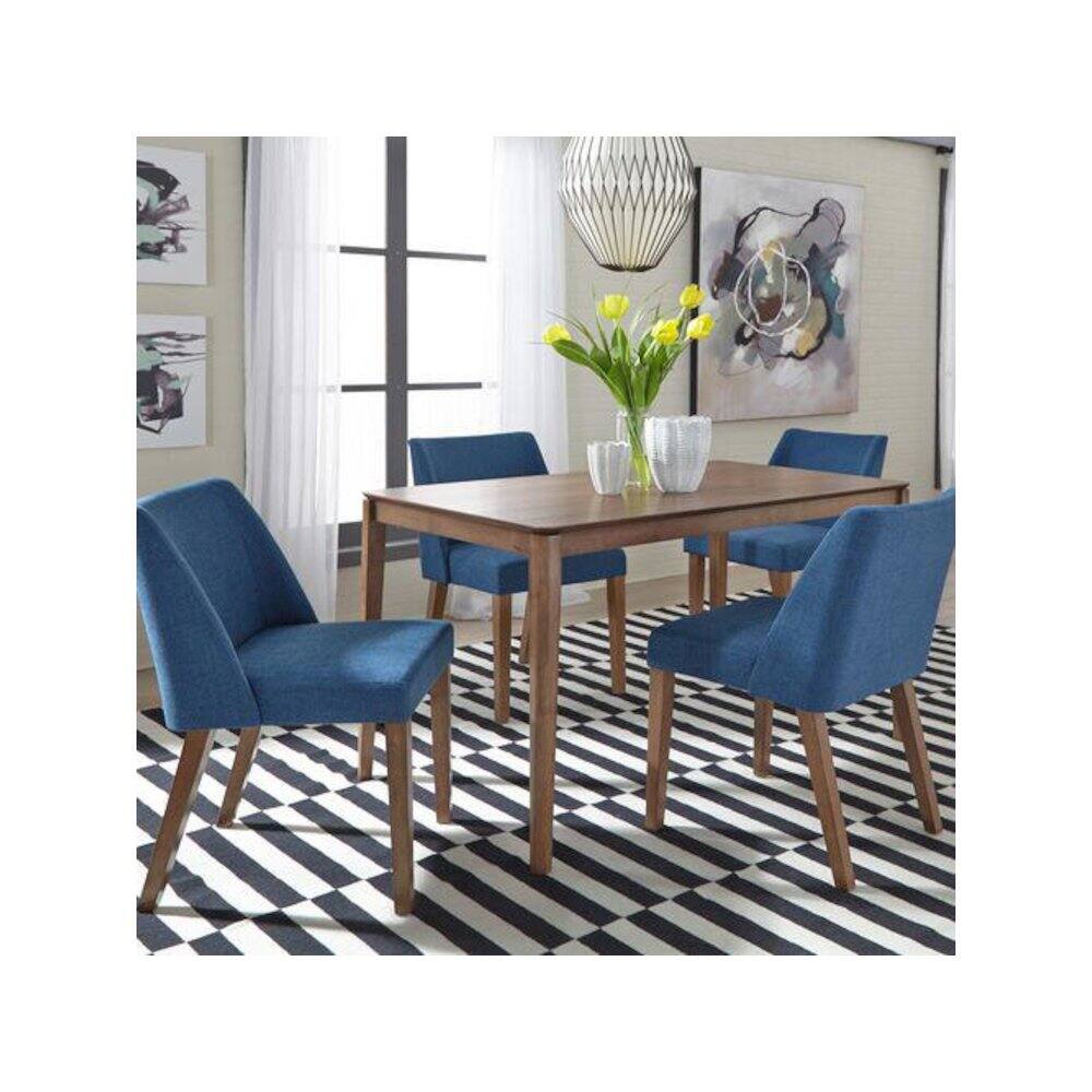 Left. Starlight Canyon Home - Brown Small Dining Table Set for 4 – 5 Piece Kitchen and Dining Room Set - Brown.