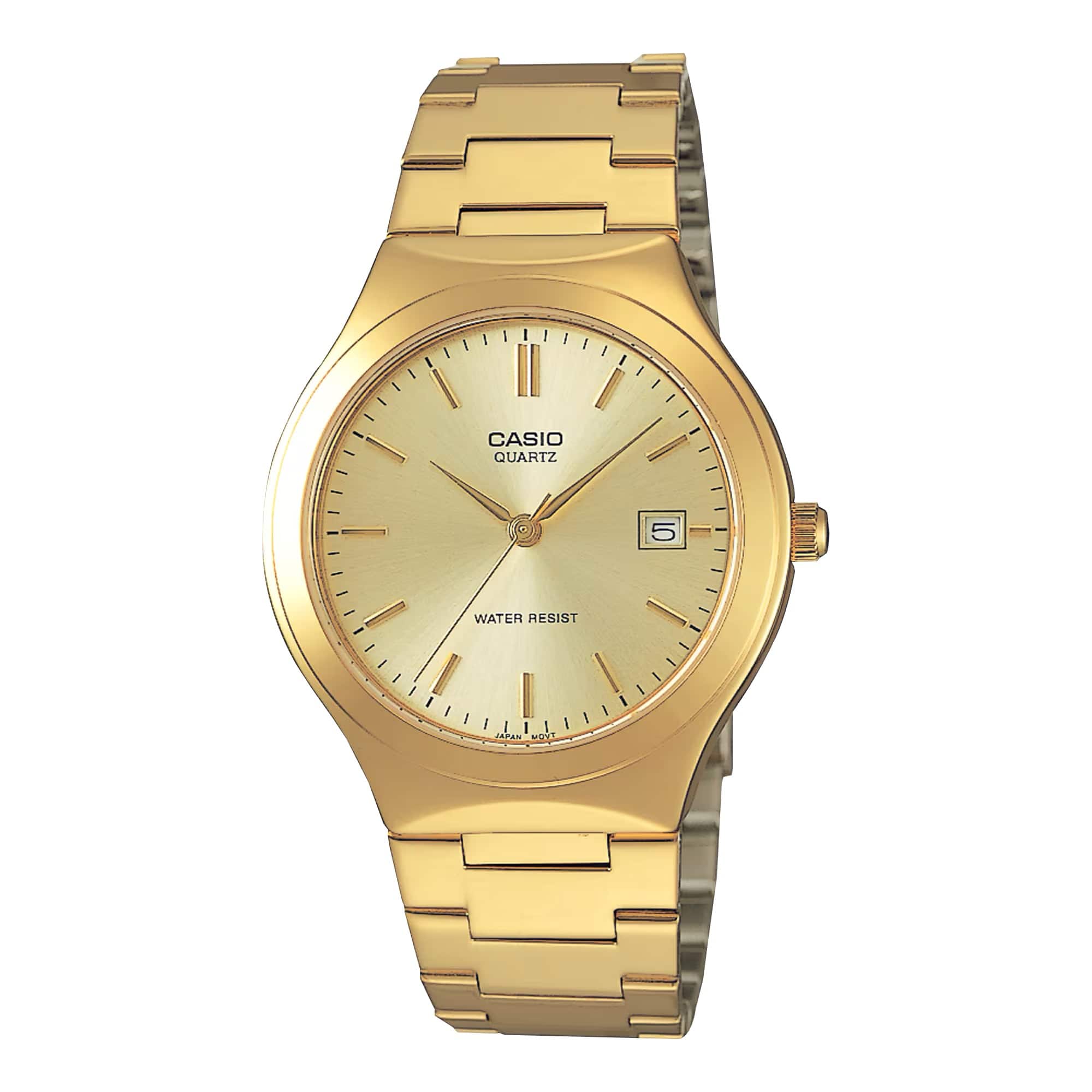 Casio - Men’s Stainless Steel Watch with Champagne Dial - MTP-1170N-9A - Gold price history on PriceWatchPro