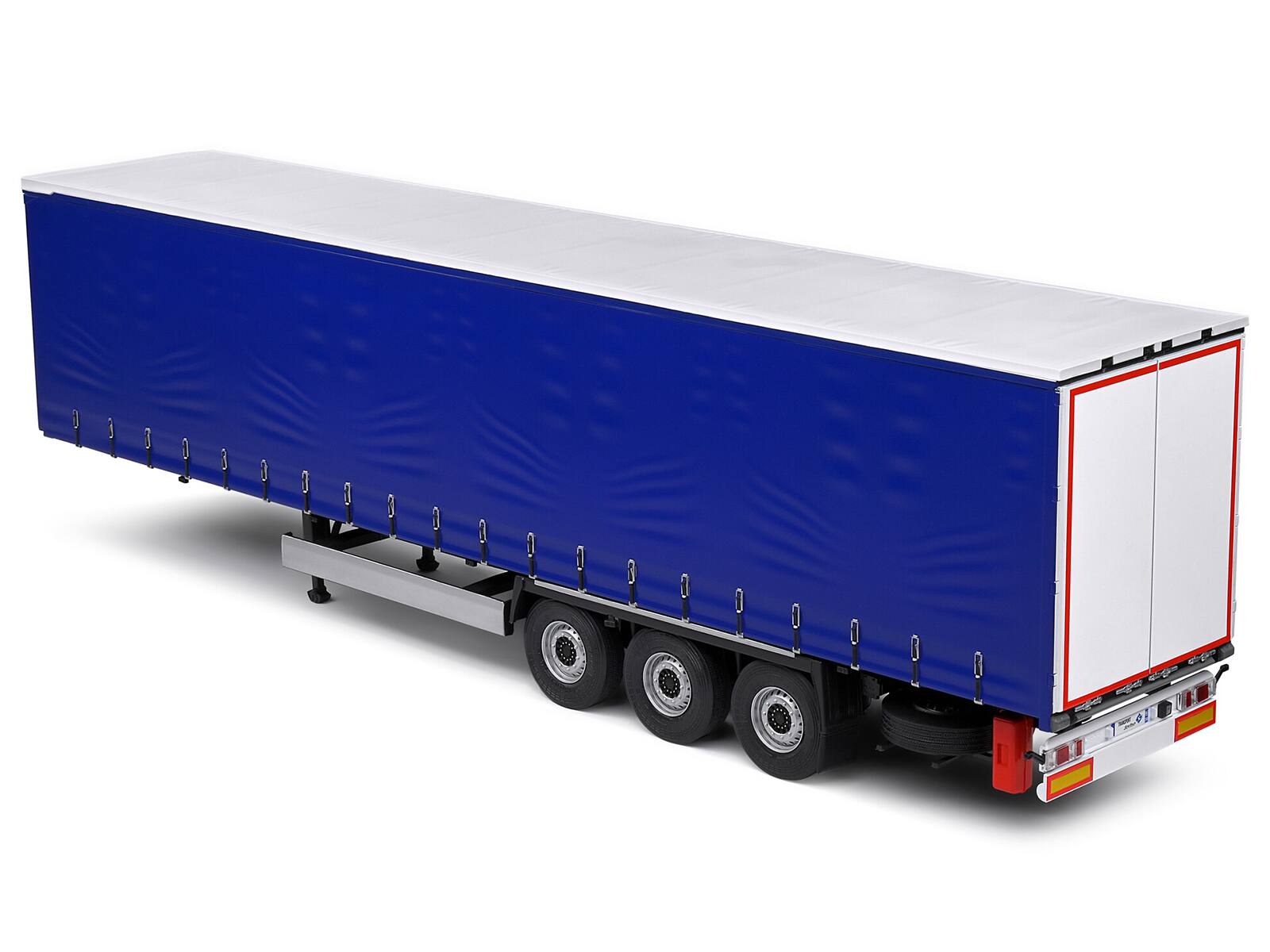 Left. Solido - Tarpaulin Trailer Blue "Truck Edition" Series 1/24 Diecast Model Car by Solido - Blue.