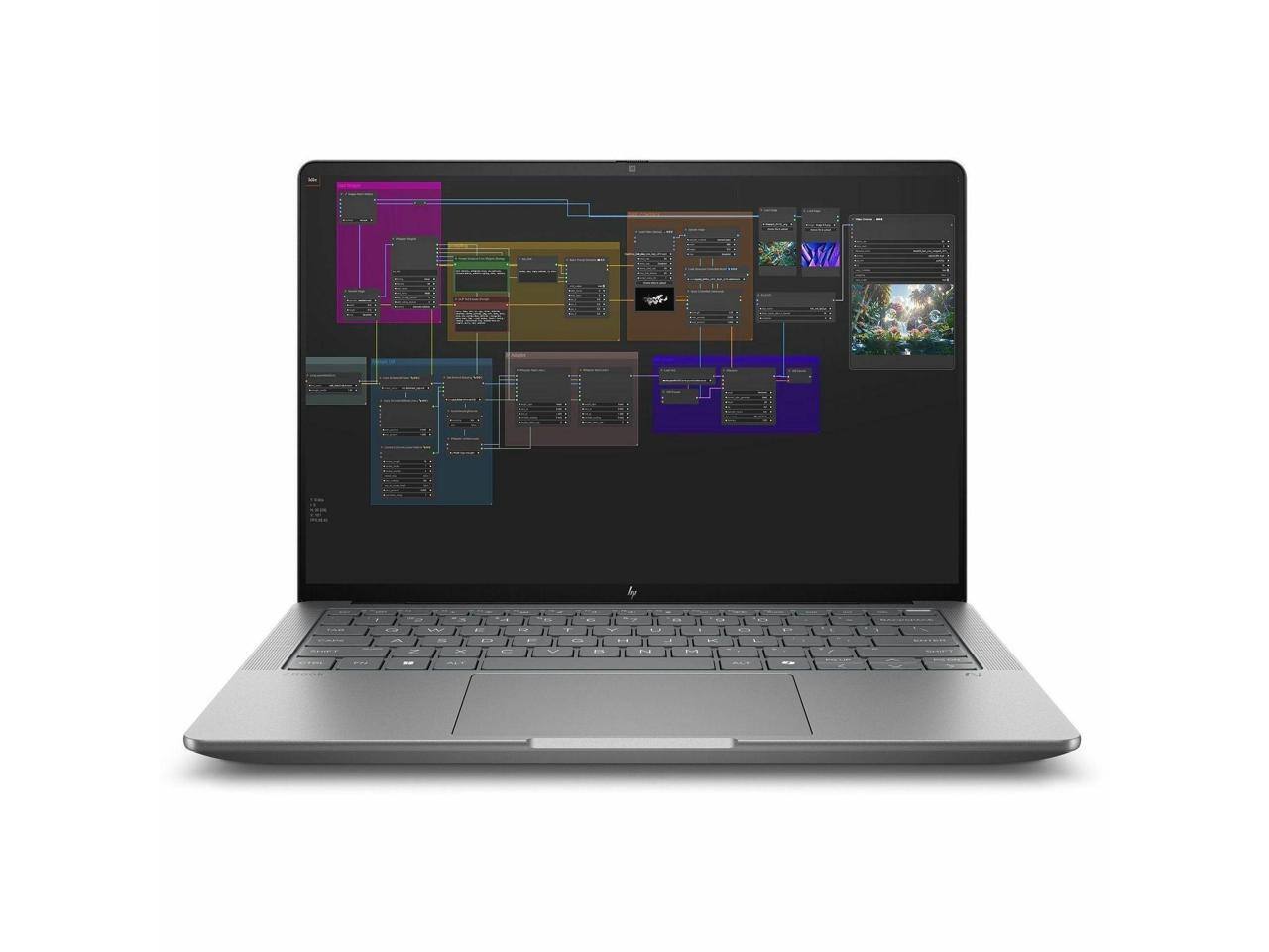 Alt View 1. HP - HP ZBook Ultra G1a 14" Touchscreen - Ryzen AI 380 - 16GB - 1TB SSD - Win 11 Pro - Meteor Silver.