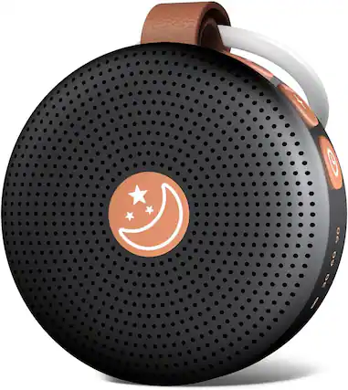 Front. FINEAK - Battery Mini White Noise Machine 30 Soothing Sounds for Kids Adults - Black.