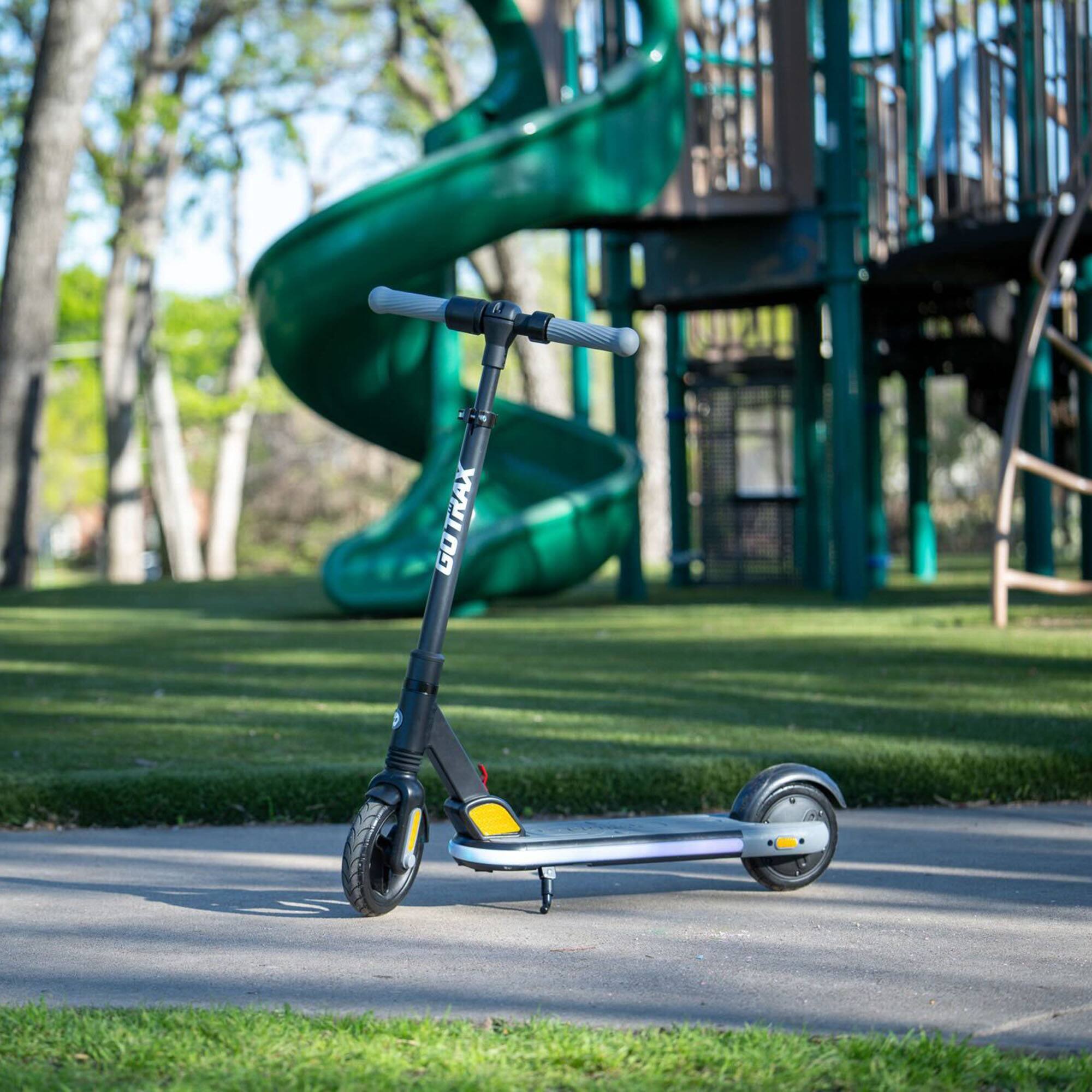 Alt View 3. GoTrax - XR Glow  Electric Scooter w/ 11mi Max Operating Range & 10mph Max Speed - Black.