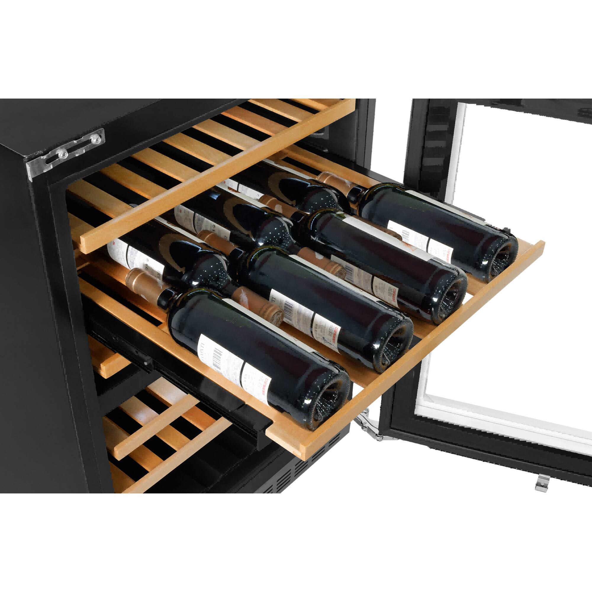 Alt View 1. Kucht - 24 in. Dual Zone 52-Wine Bottles Wine Cooler in Stainless Steel - Stainless Steel.