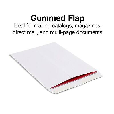 Gummed Flap  
Ideal for mailing catalogs, magazines, direct mail, and multi-page documents
