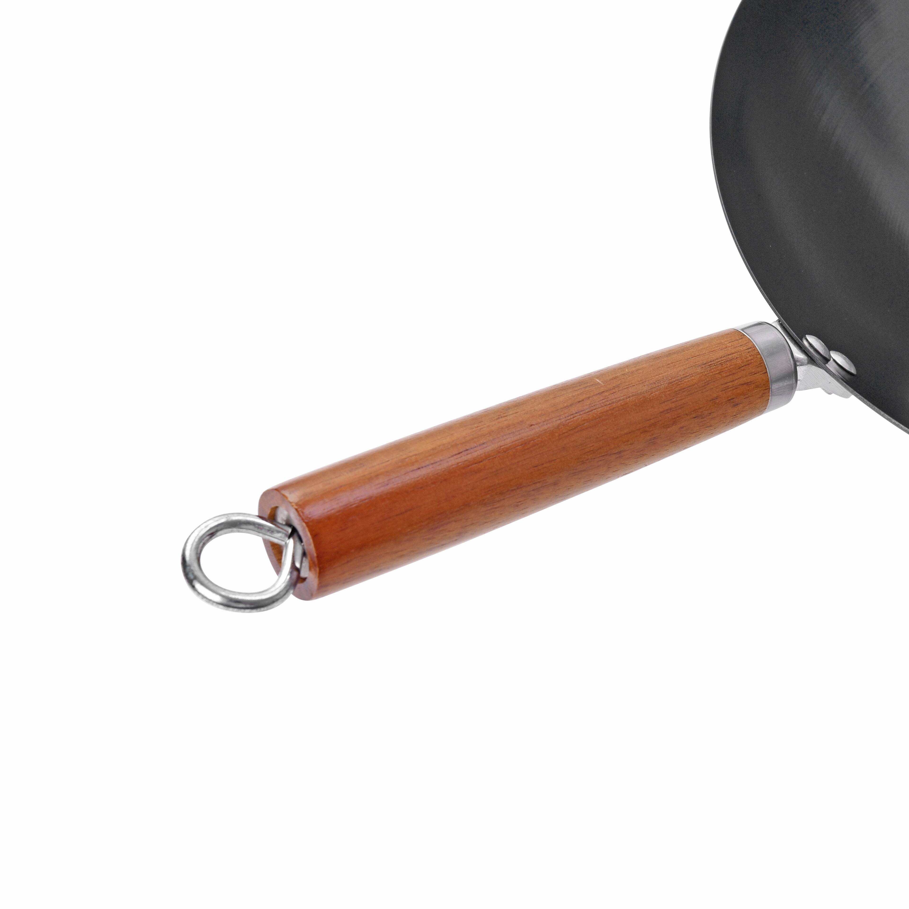 Back. Commercial Chef - COMMERCIAL CHEF 12 inch Carbon Steel Wok - Gray.