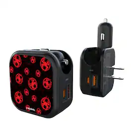 Keyscaper - Marvel Pattern 2 in 1 USB A/C Charger - Miles Morales