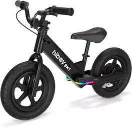 HiBoy - BK1 Kids Electric Balance Bike, Ages 3-5, 12-Inch Tires, UL 2272 - Black