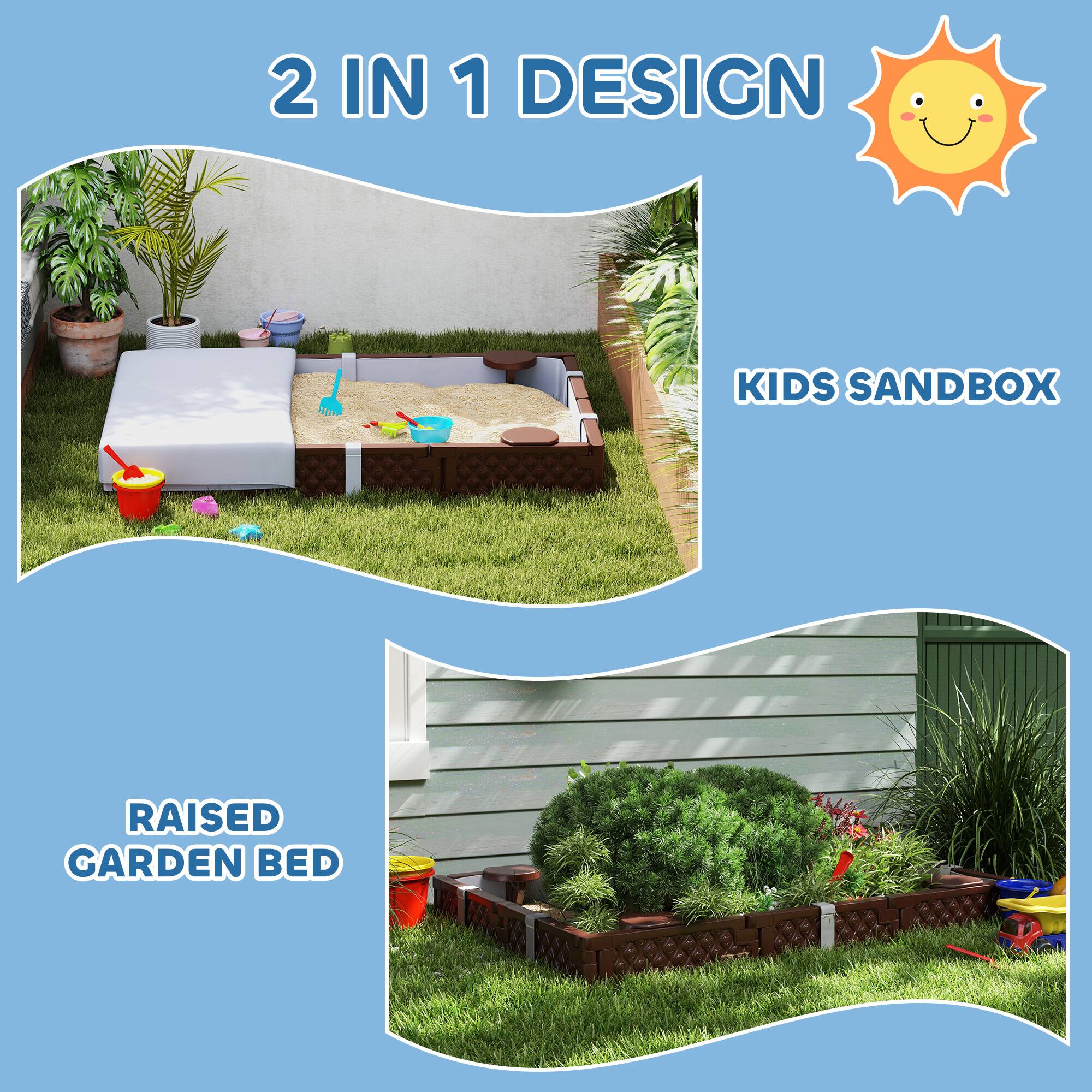 2 IN 1 DESIGN

KIDS SANDBOX

RAISED GARDEN BED