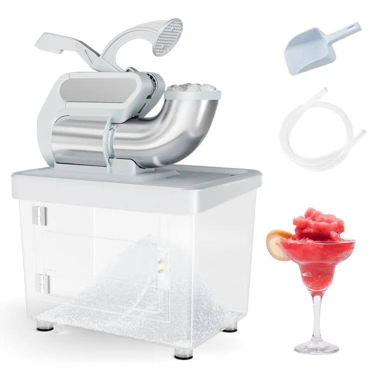 Left. Forest'nSky - Commercial Ice Crusher - 300W Dual-Blade, Safety Switch, Gray - Gray.