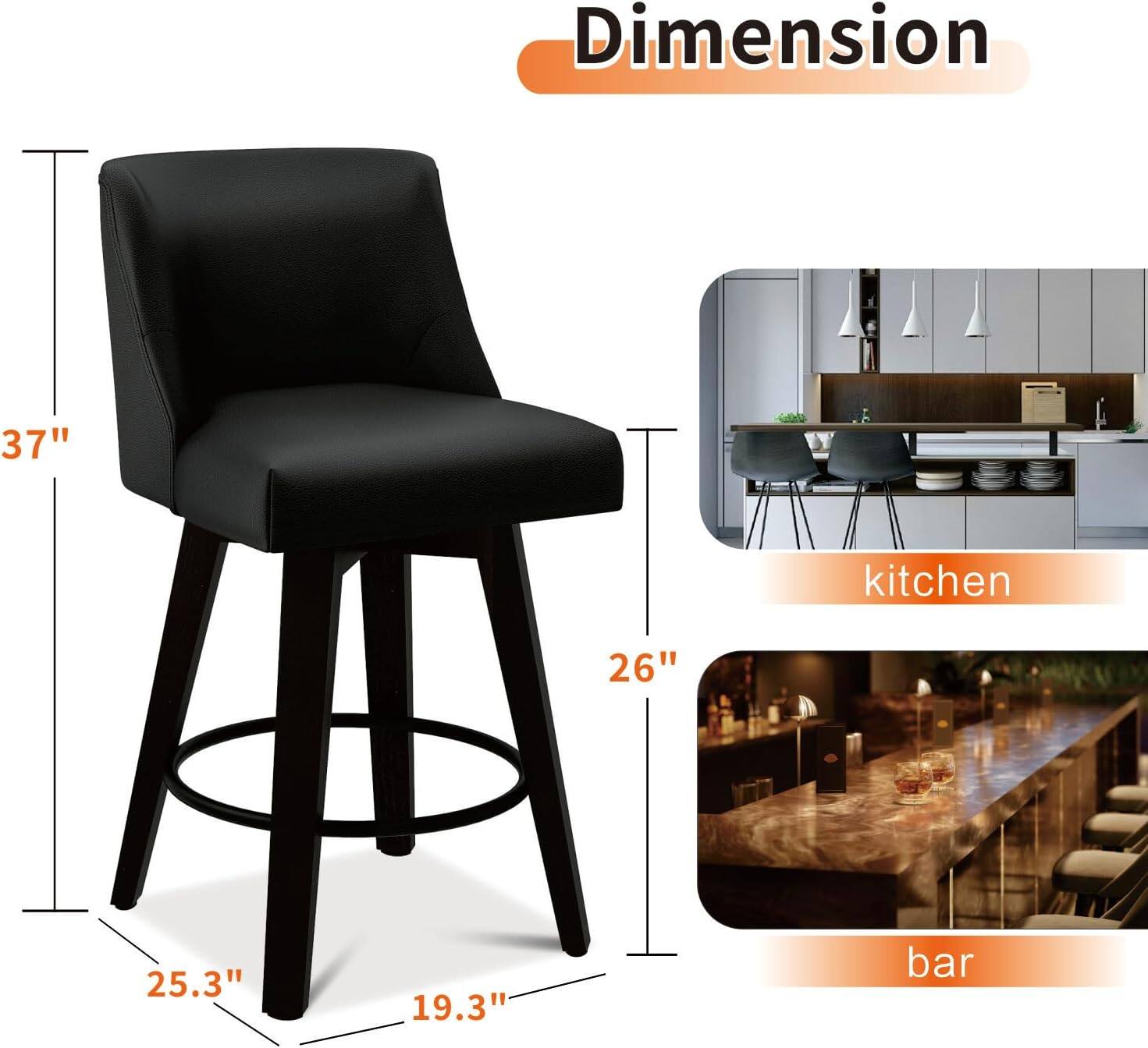 Dimension
kitchen
37"
26"
25.3"
19.3"
bar