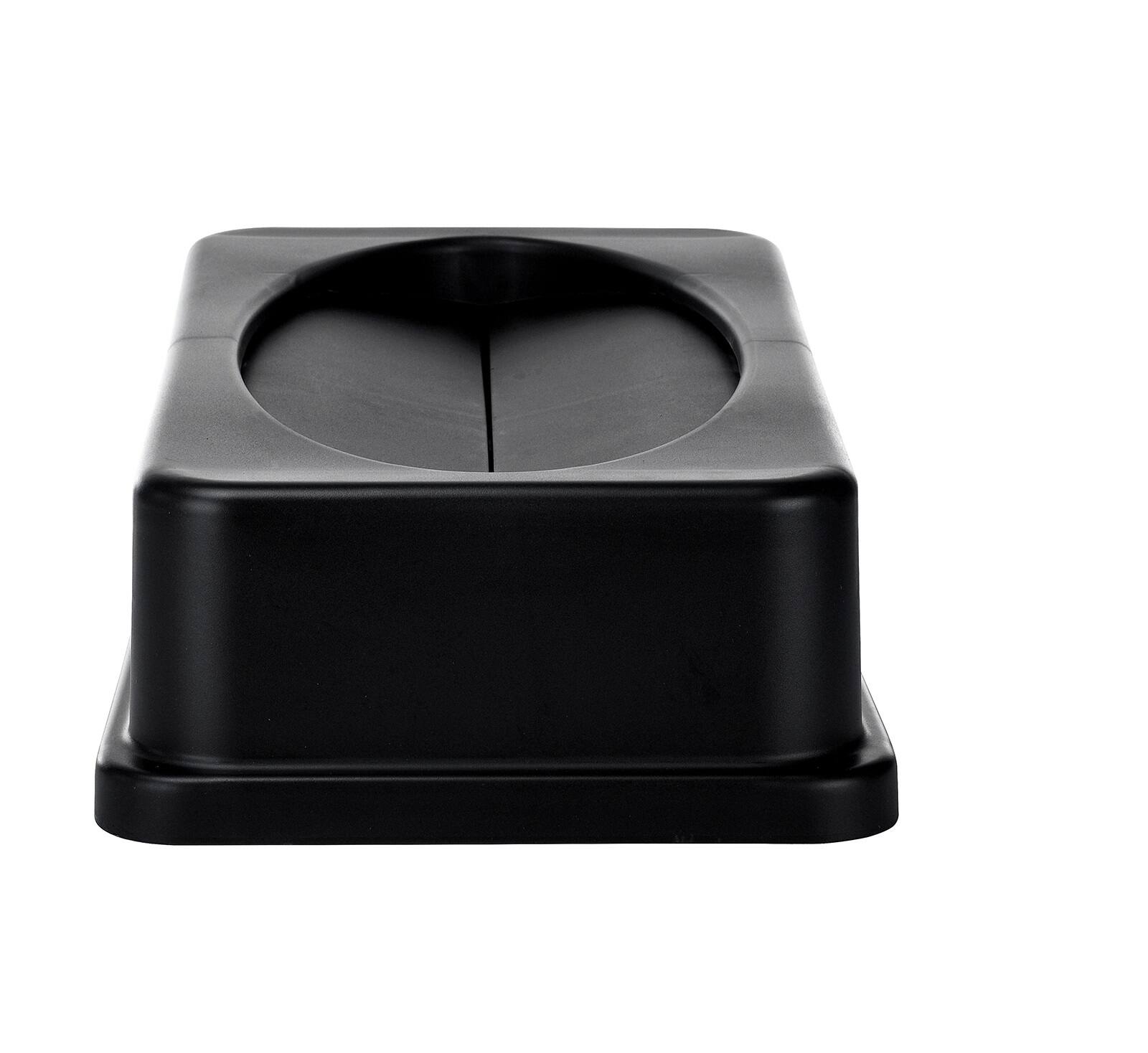 Alt View 5. Alpine Industries - 23 Gallon Drop Shot Swing Trash Can Lid - Black.