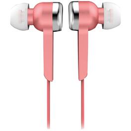 iQ Sound - Wired In-Ear Digital Stereo Earphones 3.5mm Connector, Powerful Bass, IQ-113 - Pink