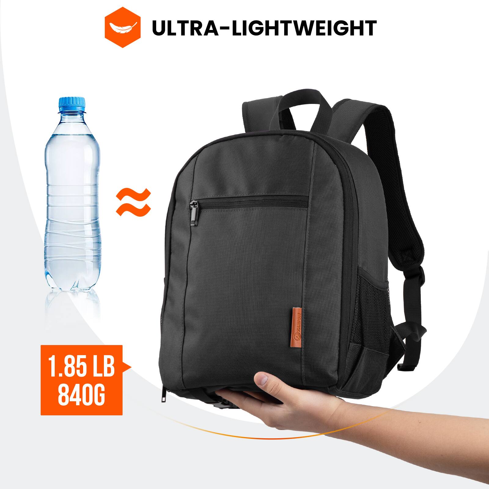 ULTRA-LIGHTWEIGHT

1.85 LB  
840G